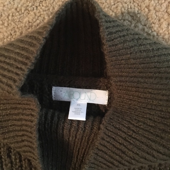 Long olive grey sweater from Nordstrom - Picture 4 of 6